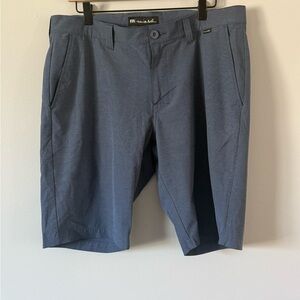 Travis Mathew Navy Flat Front Shorts